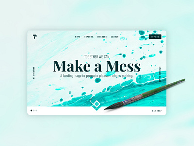 Make a Mess - Web Design Concept