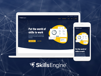 SkillsEngine.com Redesign branding design experience design interaction design no code ui user experience ux web design webflow website