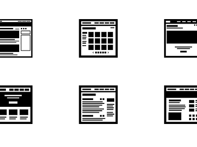 Wireframe Icons design icons user experience design ux wireframes