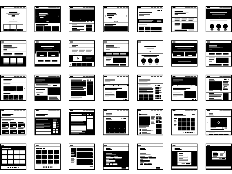 Wireframe icon.