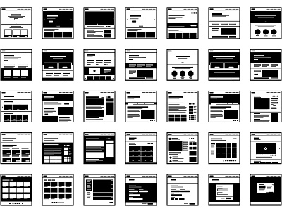 Icon Set - "Website Wireframes"