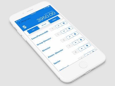 Meeting Calculator Mobile App Prototype Design