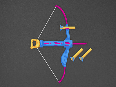OG Nerf Bow - Flat Illustration