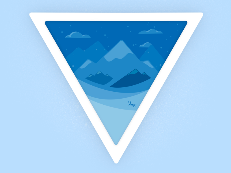 Snowy Peaks 🏔 by Max Miner on Dribbble