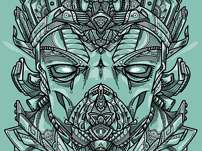‘Ancient Seer’ Mono-line Drawing