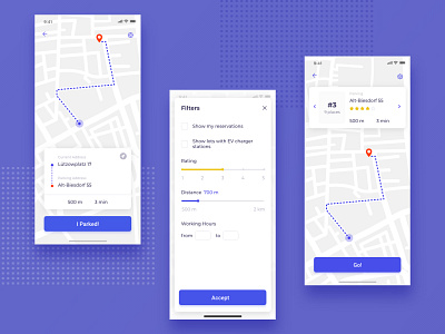 Parking App app car design parking app ui ux