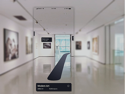 ARt Gallery - augmented experience animation app ar augmented augmentedreality design interface mobile navigation ui user experience ux