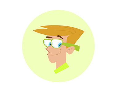 Funny Cartoon Guy With Glasses