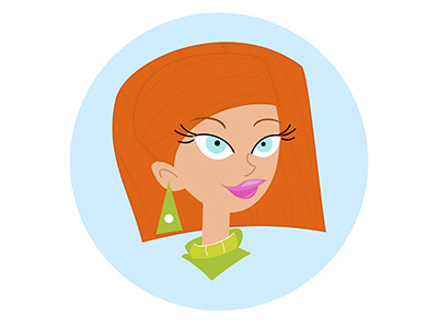 Funny Cartoon Girl