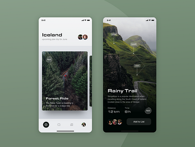 Trip Planner Mobile UI App | Concept app application design label minimal mobile ui navigation planner tags travel trip ui