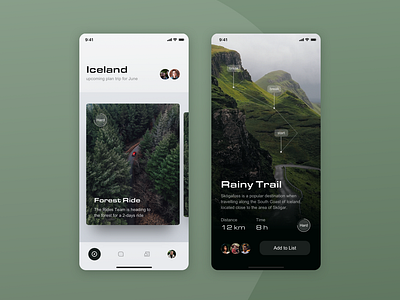 Trip Planner Mobile UI App | Concept