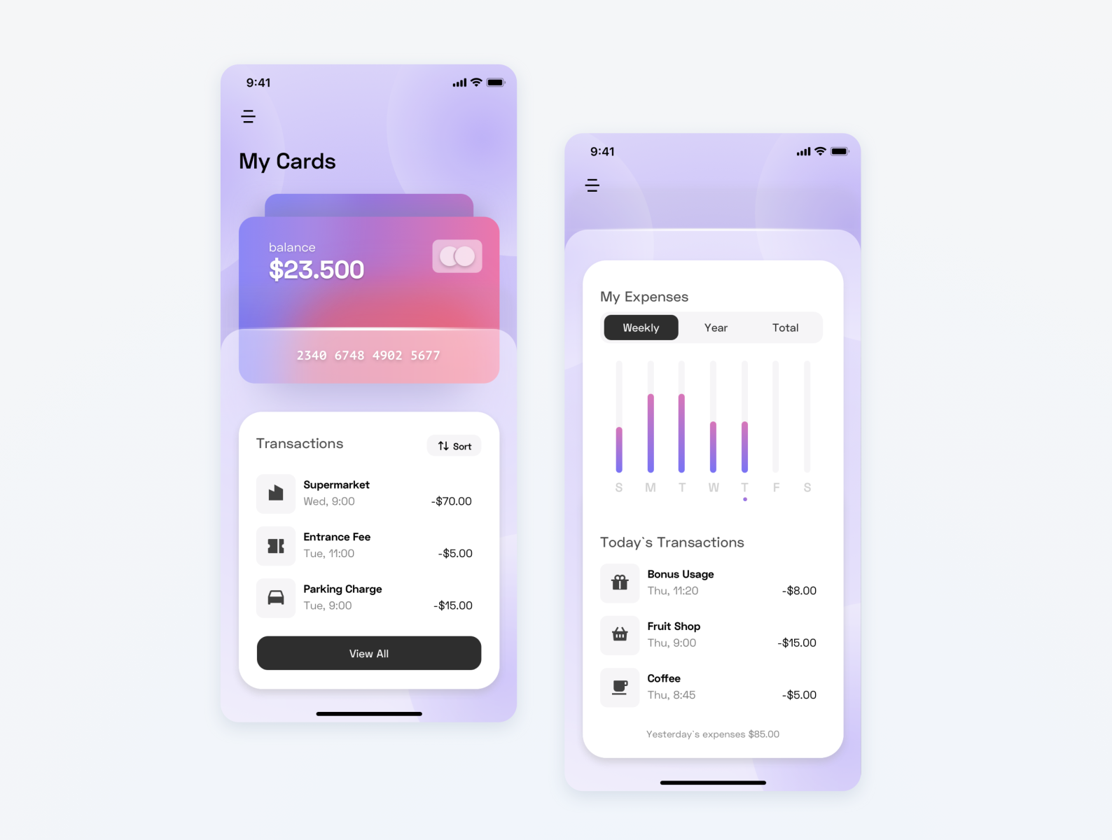 Banking App | Concept by Valeria Zagalets on Dribbble