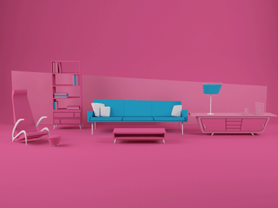 Living Room - Final Colors 3d bouncy build on c4d living room vray