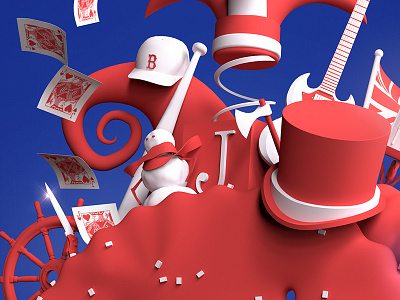 Crackerjacks Poster 3d c4d cinema 4d cinema4d modeling poster render