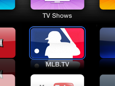 MLB.tv on tv apple tv baseball icon mlb