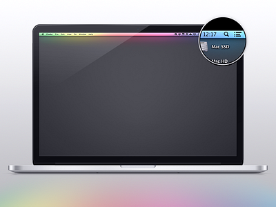 Spectrum Wallpaper background desktop download freebie glow mac macbook pro os x rainbow retina wallpaper