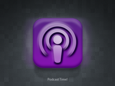 Podcast Time! icon ios playoff podcasts purple rebound