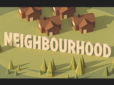 neighbourhood_styleframe 3d c4d isometric otherthings