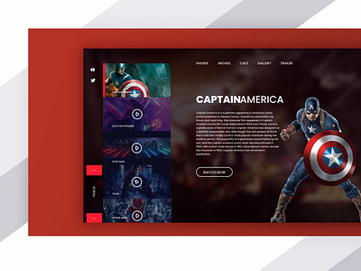 captain America design ui ux