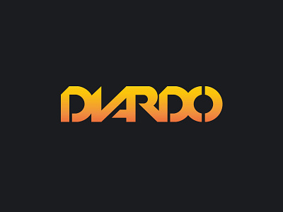 Diardo black diardo gradient logo typography