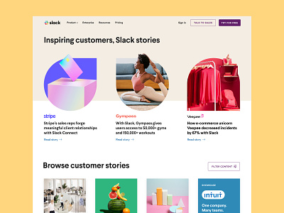 Customer Stories Redesign brand branding design graphic design web website