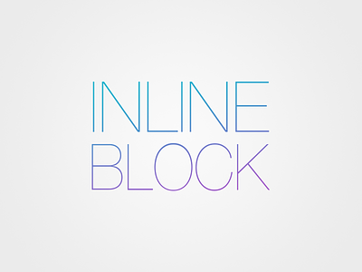 InlineBlock Word Mark in the iOS7 Ultra Light Style