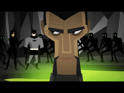 BATMAN vs. RA'S AL GHUL aftereffects animation batman character design dc comics illustration vector