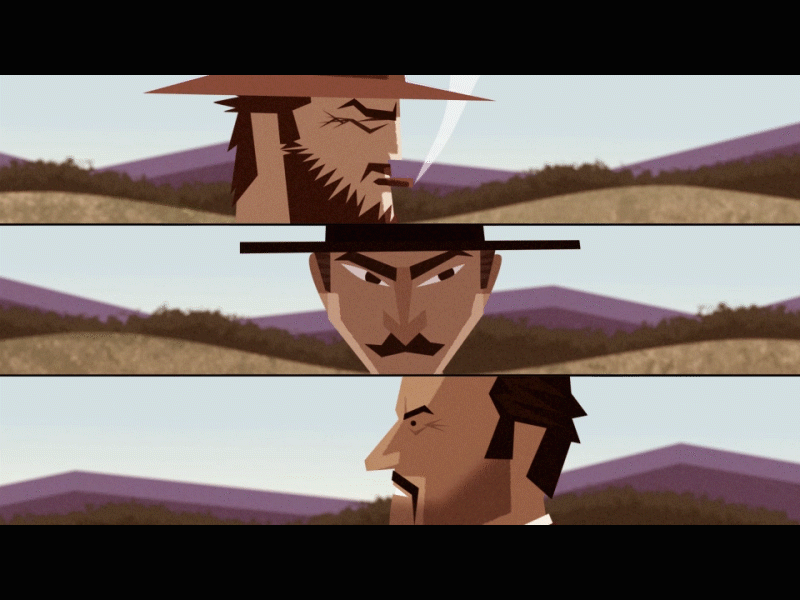 The GOOD, The BAD, & the UGLY animation character design film illustration movies western