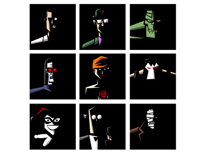 BATMAN ROGUES batman characterdesign comics gotham illustration superheroes