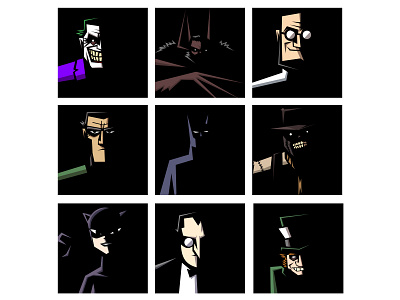 BATMAN ROGUES, pt 2 batman characterdesign comics gotham illustration superheroes vector art