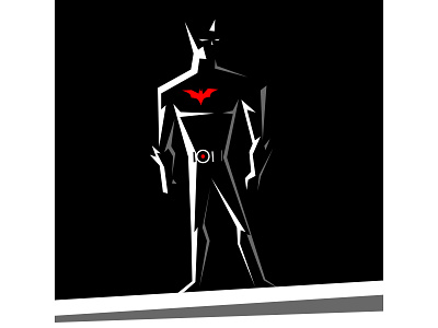 BATMAN BEYOND batman black and white character design comic books dc comics illustration vector