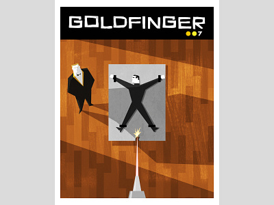 GOLDFINGER character design design illustration james bond vector