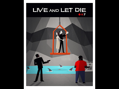 LIVE AND LET DIE 007 character design design illustration james bond saul bass spy vector