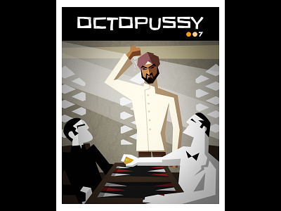 OCTOPUSSY character design illustration james bond vector