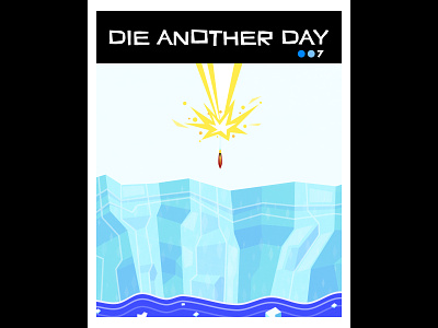 DIE ANOTHER DAY book cover design caricature character design illustration james bond minimalism saul bass vector
