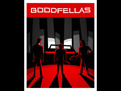 GOODFELLAS character design goodfellas illustration movie poster art saul bass vector wiseguys