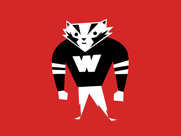 Bucky Badger designs, themes, templates and downloadable graphic