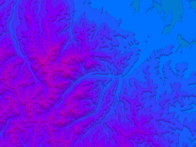 Stepped Contour Map Experiment colors geo map mapbox