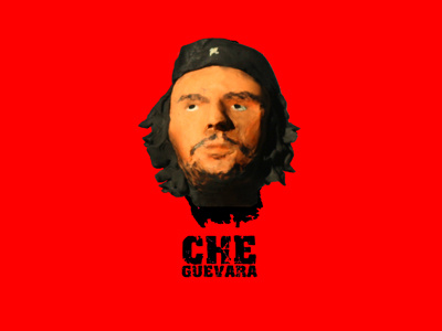 Ernesto Che Guevara Stencil Model Image Design Print Digital 