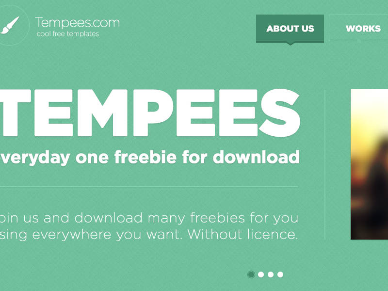 Download Free Web Header Psd By Tempees Com On Dribbble PSD Mockup Templates