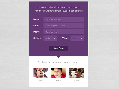 Flat Form Free Template download free from tempees