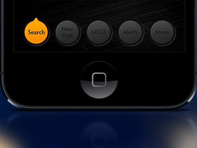 Free Simple Rounded iOS Menu download free ios iphone menu