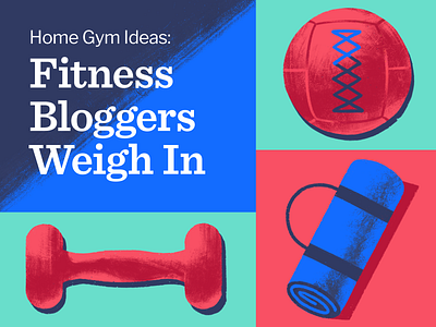 Home Gym Ideas 2d adobe blog design fitness graphic design illustration photoshop weight workout
