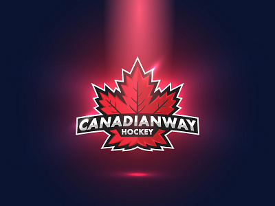 Canadianway Hockey hockey leaf logo maple sport