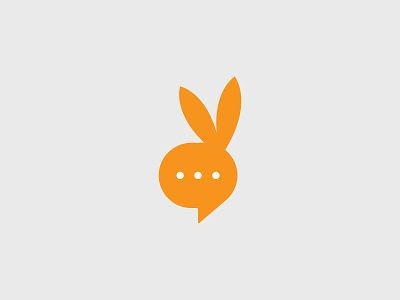 Rabbit Chat app chat icon logo media message rabbit social