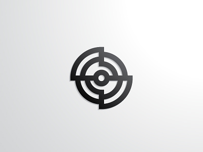 Circle Logo brand geometric goldblack identity line logo