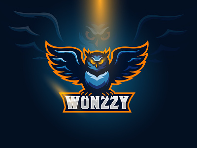 Wonzzy Esports Logo esports gaming illustration logo owl