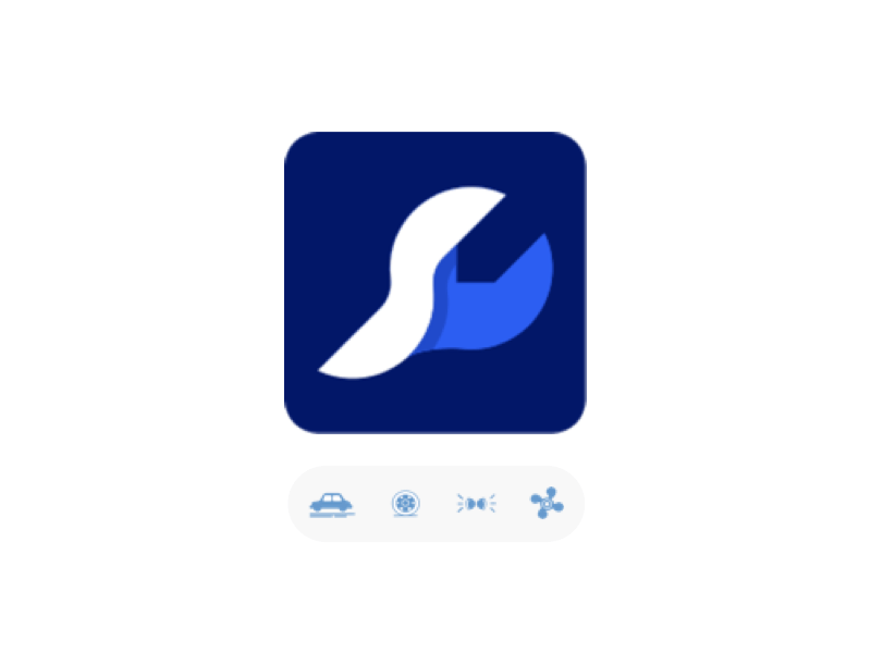 Car App Logo animation app logo branding car gif illustration logo logodesign logomaker logomark logotype vector workshop