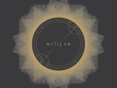 | eclipse | digital art eclipse gradient illustrator logo minimalism space vector
