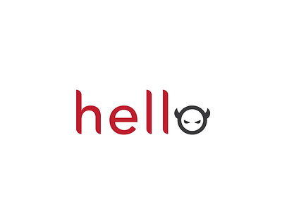 hello black design digital art graphic design hello icon illustrator logo pun red type typography vector